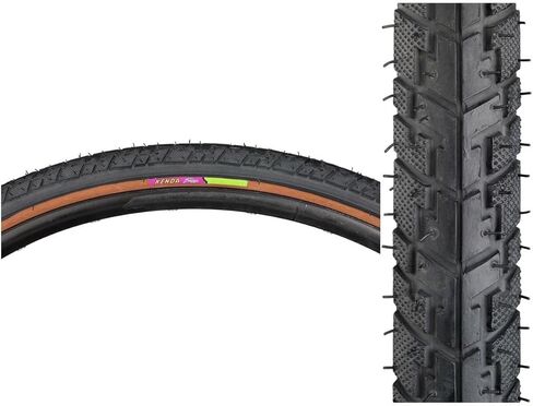 KENDA Street K830 Road Tire 700x38c Slick Black/Mocha Steel in Kuwait