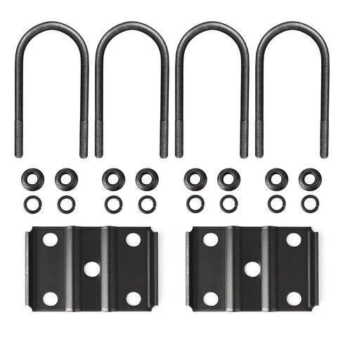 Trailer U Bolt Kit for 5200–7000 lb Axles, 7" Long 1/2" Diameter Heavy Duty Axle U Bolts for 3" Round Trailer Axle, Includes Tie Plates, Nuts & Washers in Kuwait