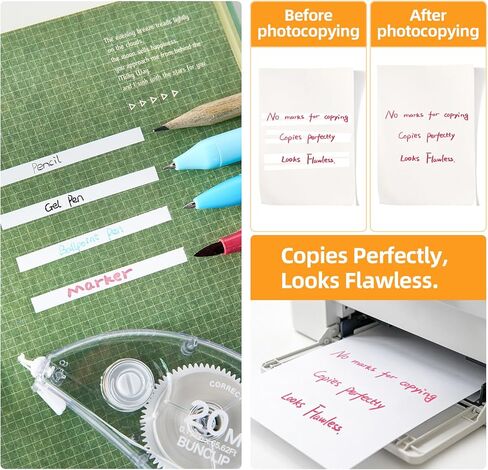 White Correction Tape, 10 Pack Bulk, Extra Long 65.62 Feet x 0.197 Inch, Strong Covering Power for Instant Corrections, Clear for Writing & No Marks for Copying, for School and Office in Kuwait