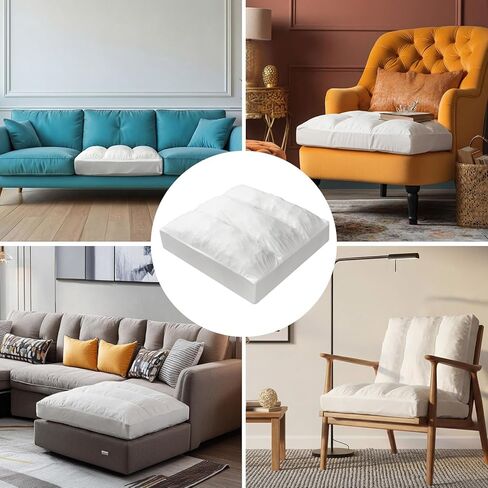 Sieral Couch Cushion Support 26" x 26" Sofa Cushion Support for Sagging Couch Seat Sofa Replacement High Density Foam Double-Layer Insert Pads Under Sag Repair Cushions for Sectional Loveseat Chair in Kuwait