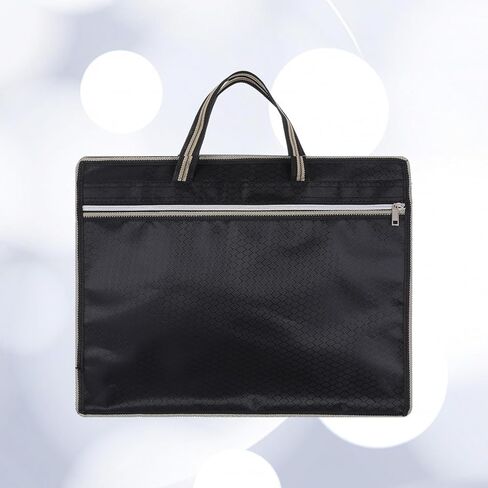 File Tote Bag Pouch, Oxford Zippered Document Bag with Handle, Lightweight Waterproof Oxford Document Storage Bags for Carrying Paper Files Books Filing Folder in Kuwait