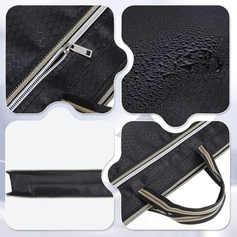 File Tote Bag Pouch, Oxford Zippered Document Bag with Handle, Lightweight Waterproof Oxford Document Storage Bags for Carrying Paper Files Books Filing Folder in Kuwait