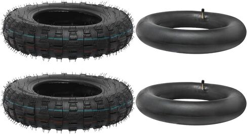 3.50-8 Knobby Tire & Inner Tube 3.5-8 3.5x8 for Monkey Bike Z50, Z50A, Z50R, MT50, Mini Trail & Off-Road Bikes, Motorcycle,Electric Scooter, Bent Valve Stem (1) in Kuwait