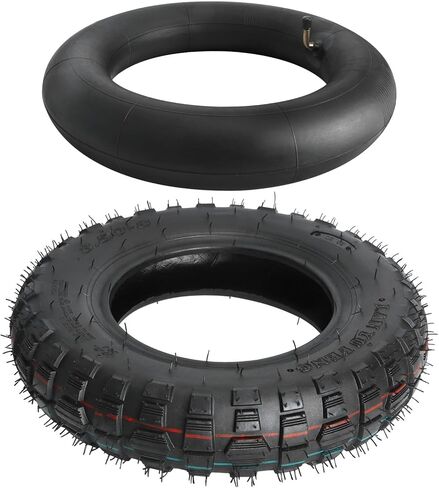 3.50-8 Knobby Tire & Inner Tube 3.5-8 3.5x8 for Monkey Bike Z50, Z50A, Z50R, MT50, Mini Trail & Off-Road Bikes, Motorcycle,Electric Scooter, Bent Valve Stem (1) in Kuwait