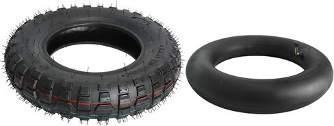 3.50-8 Knobby Tire & Inner Tube 3.5-8 3.5x8 for Monkey Bike Z50, Z50A, Z50R, MT50, Mini Trail & Off-Road Bikes, Motorcycle,Electric Scooter, Bent Valve Stem (1) in Kuwait