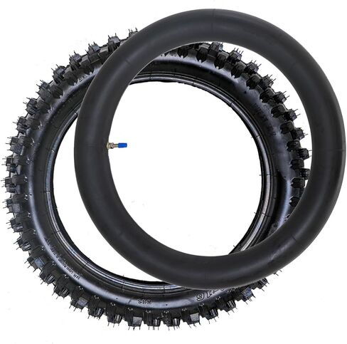 16" Rear Dirt Bike Tire & Tube 90/100-16 3.00-16 3.50-16 Knobby Off-Road Tire for Pit Bike Motocross Trail TTR125 CRF150F DRZ125 XR100 KX100 CR85R DR125 in Kuwait