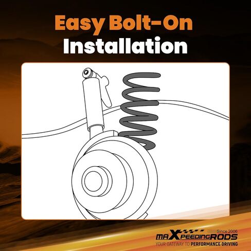 طقم زنبركي خفض أمامي 2 بوصة من maxpeedingrods لسيارة Chevy Silverado/GMC Sierra 1500 1988-1998 V8 2WD فقط، طقم ملف قطرة C1500 in Kuwait
