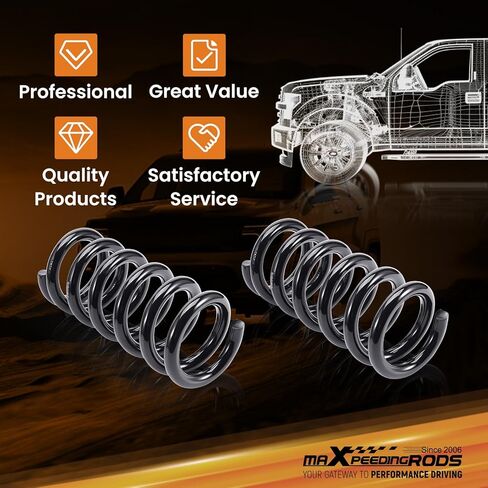 طقم زنبركي خفض أمامي 2 بوصة من maxpeedingrods لسيارة Chevy Silverado/GMC Sierra 1500 1988-1998 V8 2WD فقط، طقم ملف قطرة C1500 in Kuwait