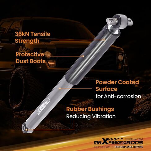 ممتص صدمات خلفي maxpeedingrods 2-4 بوصة لسيارة Chevy/GMC C1500 1988-1998، لسيارة Chevy/GMC C2500 C3500 1988-2000، صدمة قطرة مشحونة بالنيتروجين، سلسلة G1 in Kuwait