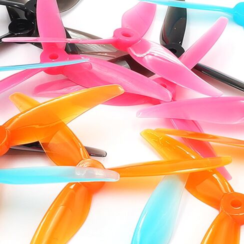 GEMFAN Hurricane 51466V2 Propellers 3-Blades Props 5.1 Inch Propeller Compatible with 2207 2208 2205-2306 Brushless Motor FPV Racing Drone(Pack of 16pcs) in Kuwait