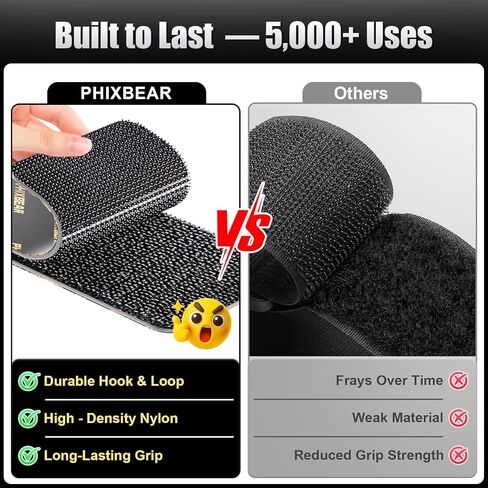 8 مجموعات من شريط لاصق وحلقة من PHIXBEAR مع لاصق، وأدوات تثبيت شديدة التحمل، وشرائط تثبيت قوية مقاومة للحرارة ومقاومة للماء للمنزل والمكتب والمدرسة، 2 × 4 بوصة in Kuwait