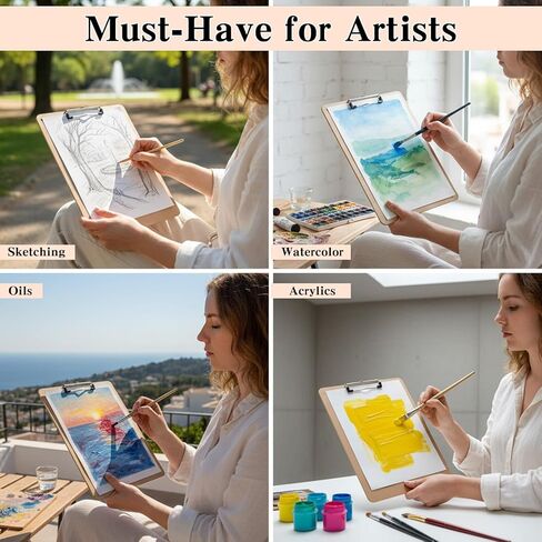 3 قطع لوحة رسم مقاس 13 × 17 بوصة، لوحة رسم بمقبض، حافظة فنية محمولة للصياغة، تناسب حقيبة الفنان in Kuwait