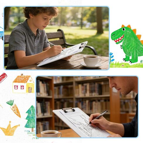 10 Pcs Back to School Writing Slant Boards with Stand, Adjustable Desktop Whiteboard, Dry Erase Clipboard, Reusable Handwriting Practice for Reading, Writing, Drawing and Studying in Kuwait