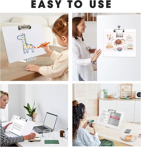 10 Pcs Back to School Writing Slant Boards with Stand, Adjustable Desktop Whiteboard, Dry Erase Clipboard, Reusable Handwriting Practice for Reading, Writing, Drawing and Studying in Kuwait
