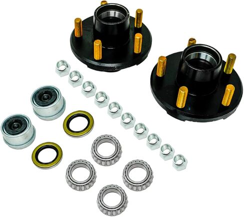 RUSSO 5 Lugs Trailer Idler Hub Kits 5 on 4.5 5x4.5 2000 lb Axle 1-1/16" Bearings in Kuwait