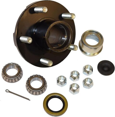 TRP Trailer Hub Assembly - 5 On 4-1/2" Bolt Circle, with EZ-Lube Dust Cap (BT-150-04-EZ) in Kuwait
