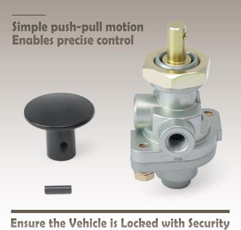 276567 PP-1 Dash Control Valve 40PSI 1/8" Threaded Interface Push/Pull Replacement for Bendix 276567 for Haldex KN20021 and more Suitable for Truck and Trailer Parking Emergency Brake Contol in Kuwait