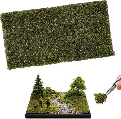 Warmtree Hand Torn Model Static Grass Clump Miniature Shrubs Bushes Foliage Vine Vegetation for Architecture Building Model Railway Train Diorama Supplies Garden Scenery Landscape in Kuwait