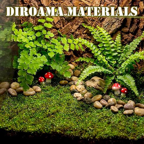Warmtree Hand Torn Model Static Grass Clump Miniature Shrubs Bushes Foliage Vine Vegetation for Architecture Building Model Railway Train Diorama Supplies Garden Scenery Landscape in Kuwait