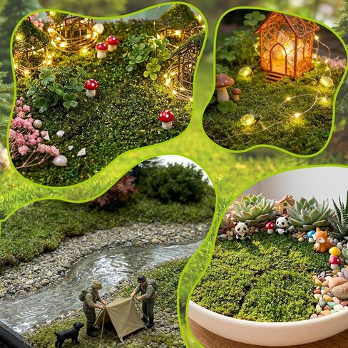 Warmtree Hand Torn Model Static Grass Clump Miniature Shrubs Bushes Foliage Vine Vegetation for Architecture Building Model Railway Train Diorama Supplies Garden Scenery Landscape in Kuwait