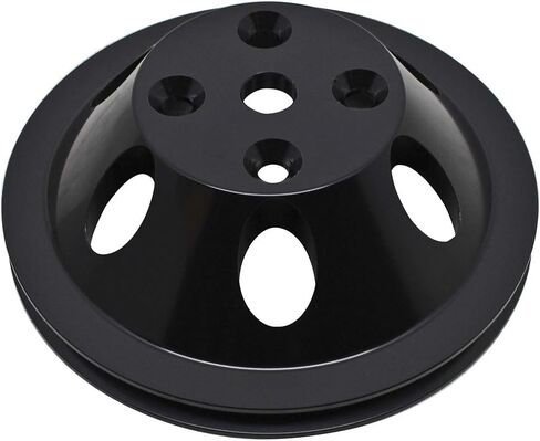 Cobra-Tek Fits 1969-21 Chevy Small Block Black Aluminum Water Pump Pulley 1 Groove (Long) in Kuwait