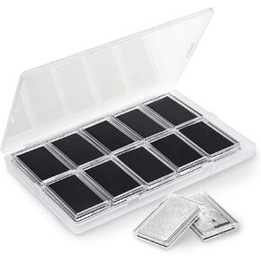 1oz Silver Bar Holder, 20 Pcs Silver Bar Capsule Storage Bar Capsule Container for 1 Ounce Silver Bar in Saudi Arabia