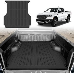 Cartist Truck Bed Mat for Ford Ranger 2019-2023 5FT, All Weather Bed Liner for Ranger Accessories, Heavy Duty TPE Trunk Mat, Car Accessories in Kuwait