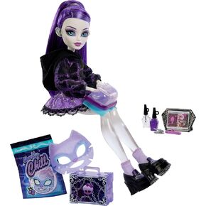 Monster High Self-Scare Secrets Spectra Vondergeist Doll and Accessories Set with 13 Realistic Surprises Like Manicure Kit and Record Player in Kuwait