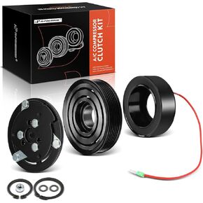 طقم قابض ضاغط مكيف الهواء A-Premium متوافق مع Jeep Wrangler TJ 1997-1999، Cherokee 1997-2001 & Dodge Dakota 1996-2002، 2.5L 4.0L، يناسب فقط طراز SD709 in Kuwait