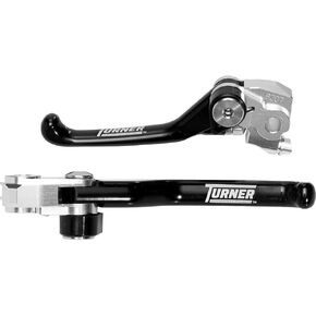 مجموعة قابض ورافعة الفرامل القابلة للطي من Turner Performance Products (أسود) لـ 09-13 KTM 125SX in Kuwait