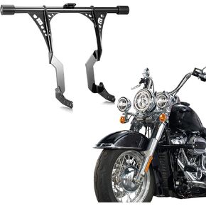 Mofun Front Crash Bar Compatible with Harley Softail 2018-2026, Highway Engine Guard Crash Bar Fit Street Bob FXBB Heritage FLHC/S Fat Boy FLFB/S Breakout Low Rider S FXLRS, Gloss Black in Kuwait