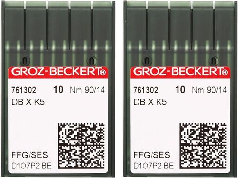 Skysewing 20 قطعة 758102 75/11 إبر التطريز Groz-Beckert DBXK5 مع طلاء الكروم نقطة FFG/SES، مناسبة لآلة التطريز المحوسبة الصناعية Tajima Barudan SWF Zsk in Kuwait