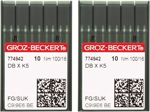 Skysewing 20 قطعة 758102 75/11 إبر التطريز Groz-Beckert DBXK5 مع طلاء الكروم نقطة FFG/SES، مناسبة لآلة التطريز المحوسبة الصناعية Tajima Barudan SWF Zsk in Kuwait