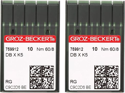 Skysewing 20 قطعة 758102 75/11 إبر التطريز Groz-Beckert DBXK5 مع طلاء الكروم نقطة FFG/SES، مناسبة لآلة التطريز المحوسبة الصناعية Tajima Barudan SWF Zsk in Kuwait