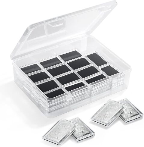 1oz Silver Bar Holder, 20 Pcs Silver Bar Capsule Storage Bar Capsule Container for 1 Ounce Silver Bar in Kuwait