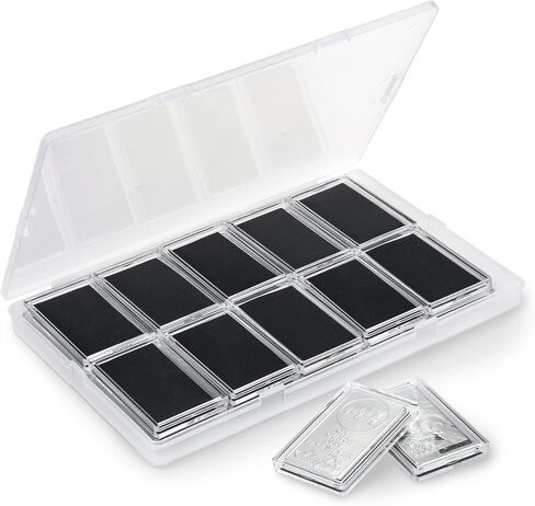 1oz Silver Bar Holder, 20 Pcs Silver Bar Capsule Storage Bar Capsule Container for 1 Ounce Silver Bar in Saudi Arabia