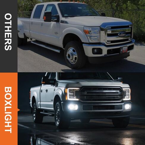 مصابيح ضباب LED متوافقة مع 2011 2012 2013 2014 2015 2016 Ford F-250 F-350 F-450 F-550 Super Duty، زوج واحد من مجموعات مصابيح الضباب للقيادة (عدسة شفافة) in Saudi Arabia