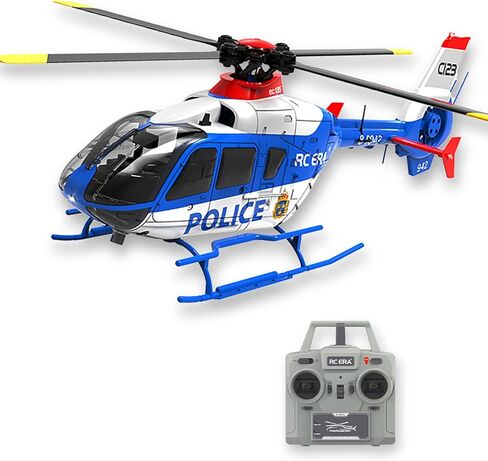 طائرة هليكوبتر 281 مم EC135 C123 تعمل بالتحكم عن بعد للبالغين الخبراء 6CH RC Heli تحافظ على ارتفاع محرك بدون فرشاة/وضع التدفق البصري/تطير مقلوبًا ثلاثي الأبعاد (بطارية RTF واحدة) in Kuwait