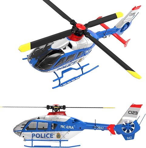 طائرة هليكوبتر 281 مم EC135 C123 تعمل بالتحكم عن بعد للبالغين الخبراء 6CH RC Heli تحافظ على ارتفاع محرك بدون فرشاة/وضع التدفق البصري/تطير مقلوبًا ثلاثي الأبعاد (بطارية RTF واحدة) in Kuwait
