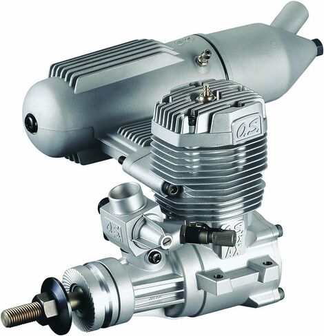 O.S. 65AX Glow-Powered Aircraft Engine with Advanced Bimetallic Liner and E-4010A Muffler in Kuwait