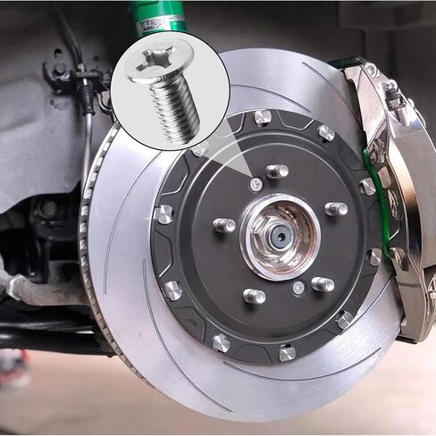 8PCS Brake Rotor Mounting Screws for Honda 93600‑06014‑0H | Replacement Brake Disc Retainer Bolts Hardware Kit in Kuwait
