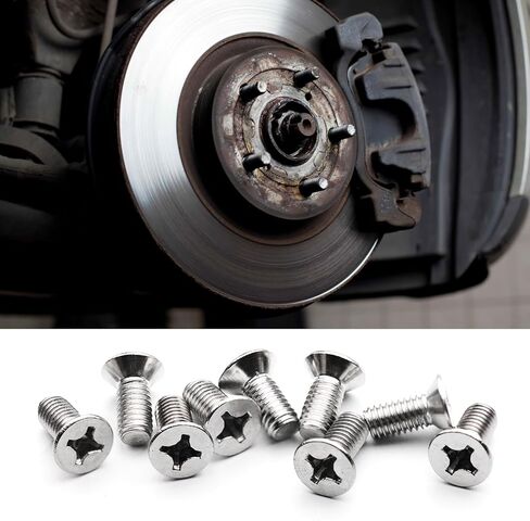 8PCS Brake Rotor Mounting Screws for Honda 93600‑06014‑0H | Replacement Brake Disc Retainer Bolts Hardware Kit in Kuwait