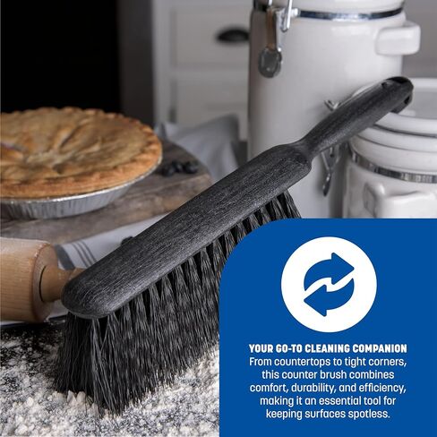 SPARTA Flo-Pac Counter, Bench Brush Bench Brush, Counter Brush with Polypropylene Block for Cleaning, 8 Inches, Black, (Pack of 12) in Saudi Arabia