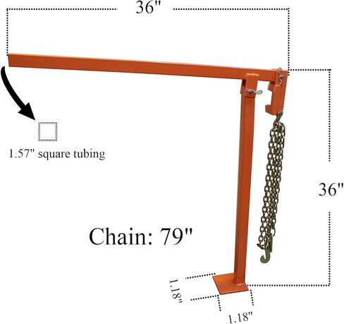 T-Post Puller سياج آخر مجتذب 36 "T Post Puller Fence Post Puller سياج شديد التحمل آخر مجتذب T Post مجتذب لأعمدة السياج الدائرية T Stakes Sign Post & Tree Stump (T Post Puller + 79" Chain) in Kuwait