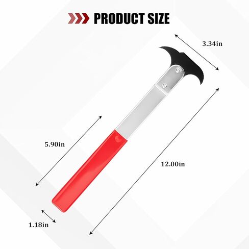 Car Seal Puller, Heavy Duty Dual Hook Tips Vehicle Oil Grease Seal Disassembly Wrench, Automotive Wheel Oil Sealing Remover Installer Tool, Universal for SUV Van Truck in Kuwait