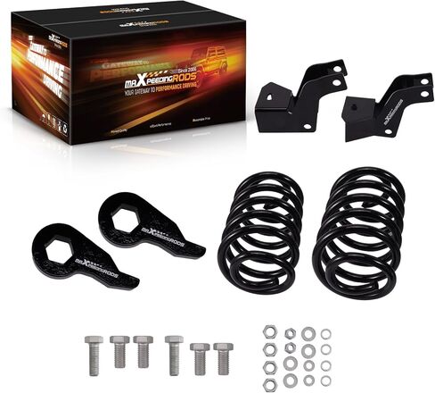 maXpeedingrods 3" Front & 4" Rear Lowering Kit for 2000-2006 GM Tahoe/Suburban/Avalanche Yukon/Yukon XL Escalade w/Torsion Keys, Drop Coil Springs Kit in Kuwait