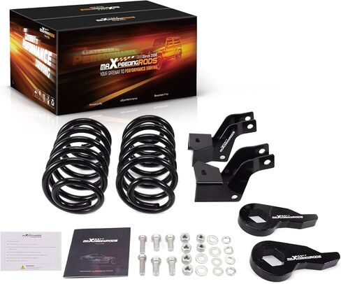 maXpeedingrods 3" Front & 4" Rear Lowering Kit for 2000-2006 GM Tahoe/Suburban/Avalanche Yukon/Yukon XL Escalade w/Torsion Keys, Drop Coil Springs Kit in Kuwait