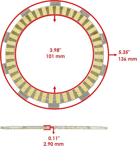 Caltric Clutch Outer Basket and Plates Kit compatible with Honda Rancher 420 TRX420TE TE1 2007-2023 in Kuwait