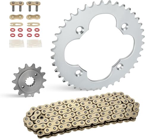 M MATI 96L X-Ring Drive Chain & Drive Sprocket Assembly for Suzuki QuadSport Z 400 LT-Z400 LT-Z400Z 2009 2012-2014 27600-43B20-096 27511-07G00 64511-33H00 in Kuwait