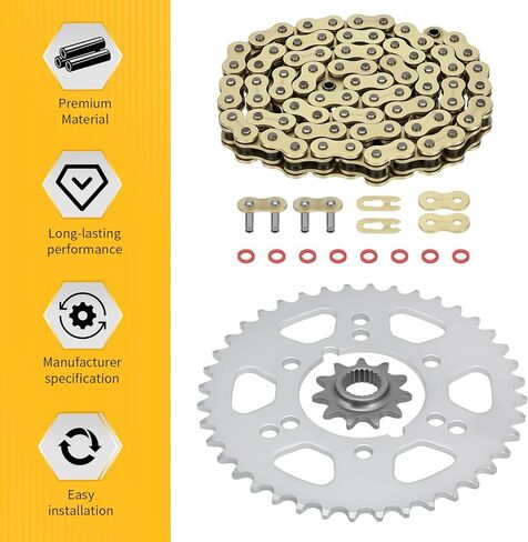 M MATI 78L X-Ring سلسلة محرك ومجموعة ضرس محرك لـ Polaris Trail Blazer 330 Trail B-oss 330 325 2001-2013 3221193-078 3221043 3222061 in Kuwait